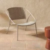 Kave Home Stapelbare Fauteuil Atrani Staal/Touw Taupe