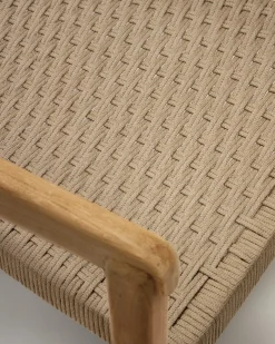 Kave Home Stapelbare Stoel Icaro Massief Teakhout Beige