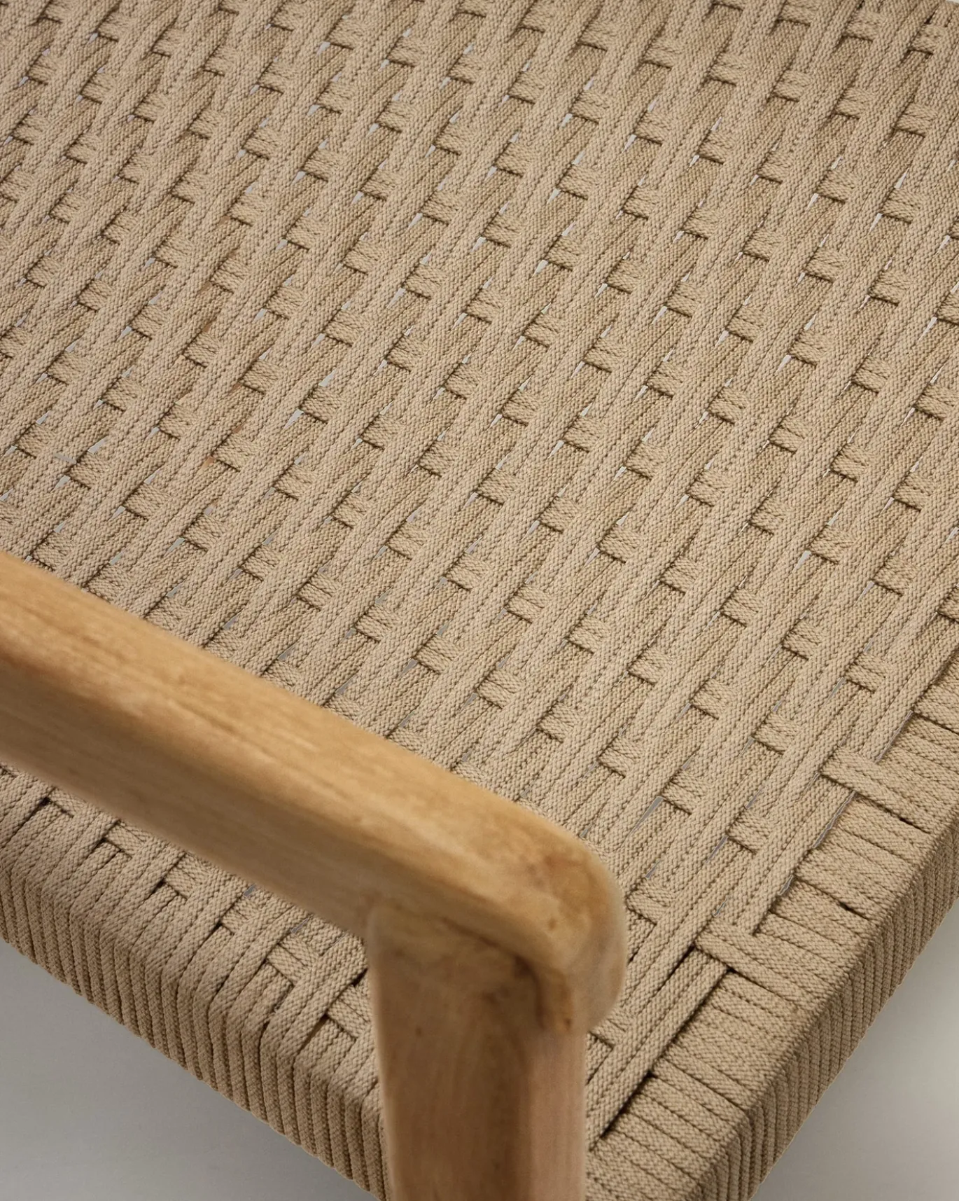 Kave Home Stapelbare Stoel Icaro Massief Teakhout Beige
