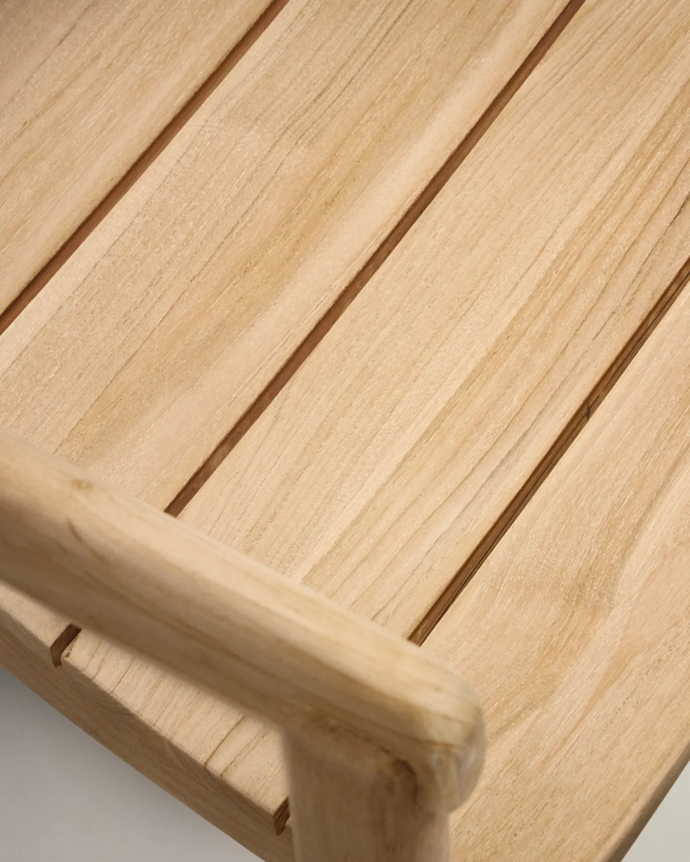 Kave Home Stapelbare Stoel Icaro Massief Teakhout Naturel