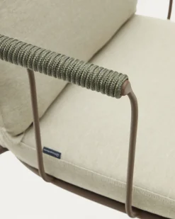 Kave Home Stapelbare Stoel Salguer Touw Bruingelakt
