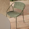 Kave Home Stapelbare Tuinstoel Atrani Staal/Touw Groen