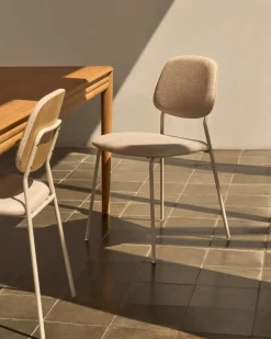 Kave Home Stapelstoel Benilda Beige Eikenfineer