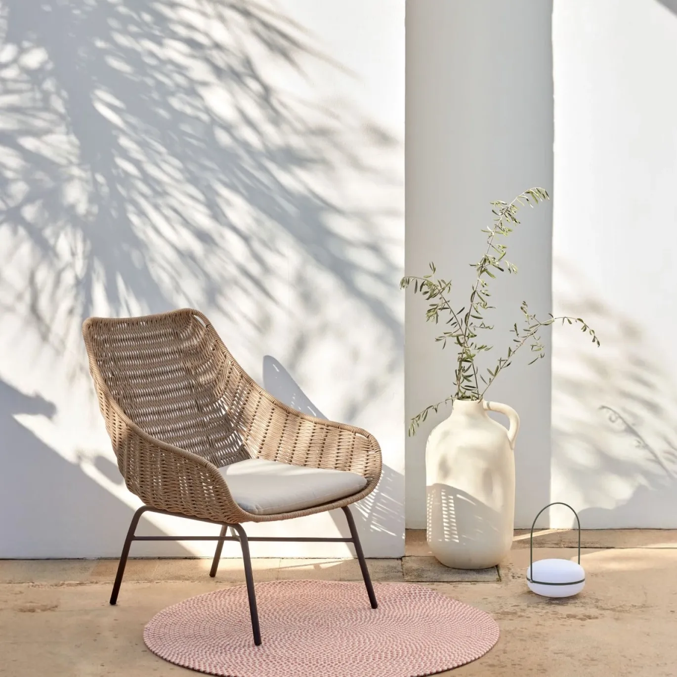 Kave Home Stoel Abeli Beige Touw