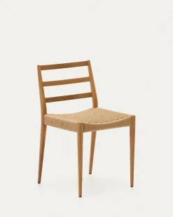 Kave Home Stoel Analy Massief Eikenhout Naturel