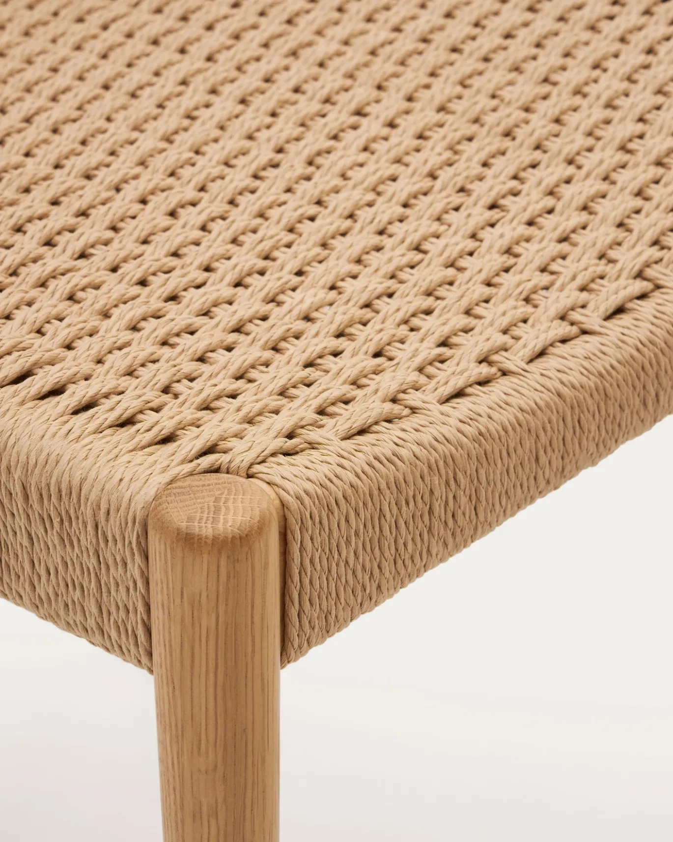 Kave Home Stoel Analy Massief Eikenhout Naturel