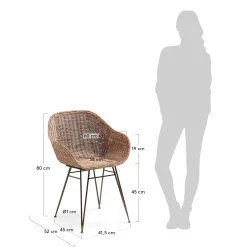 Kave Home Stoel Chart Rotan