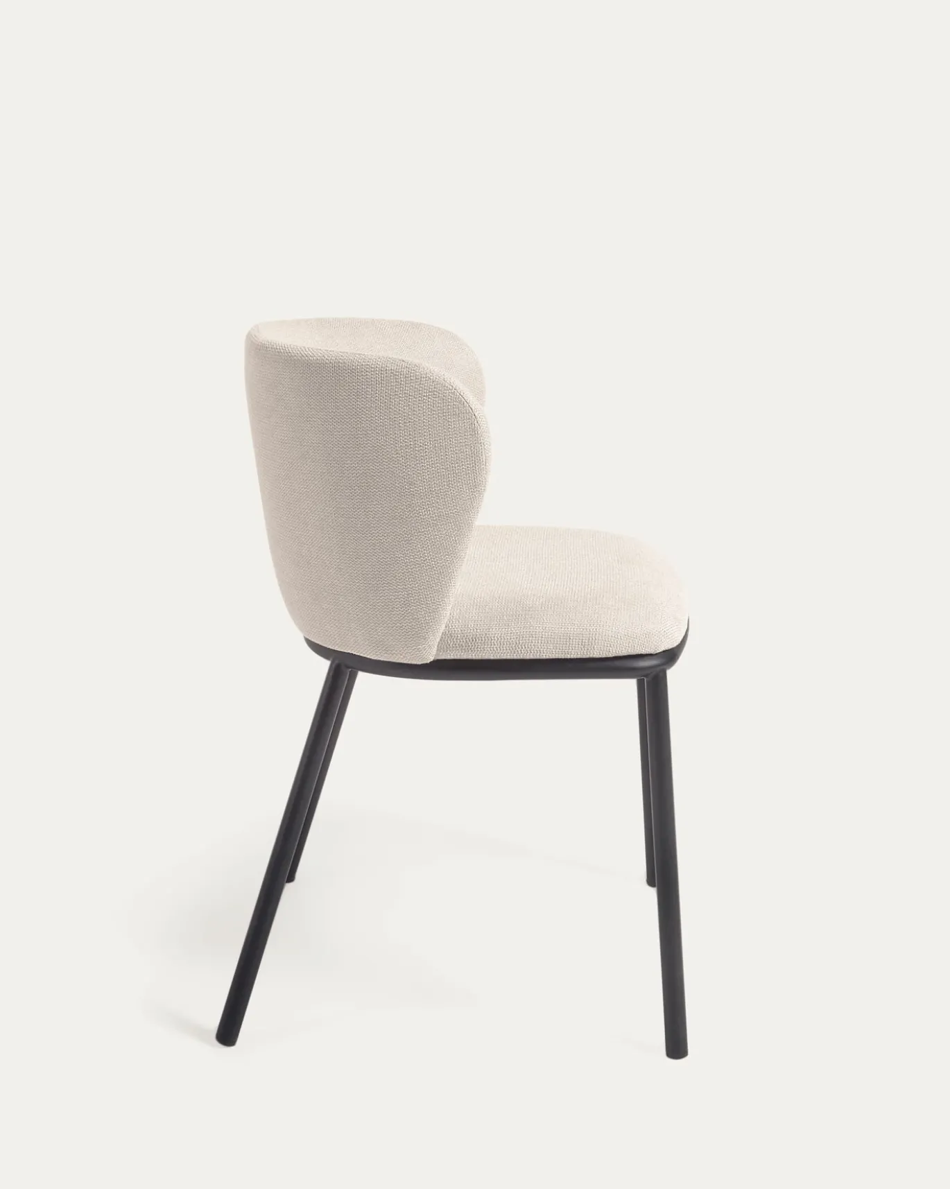 Kave Home Stoel Ciselia Beige Chenille
