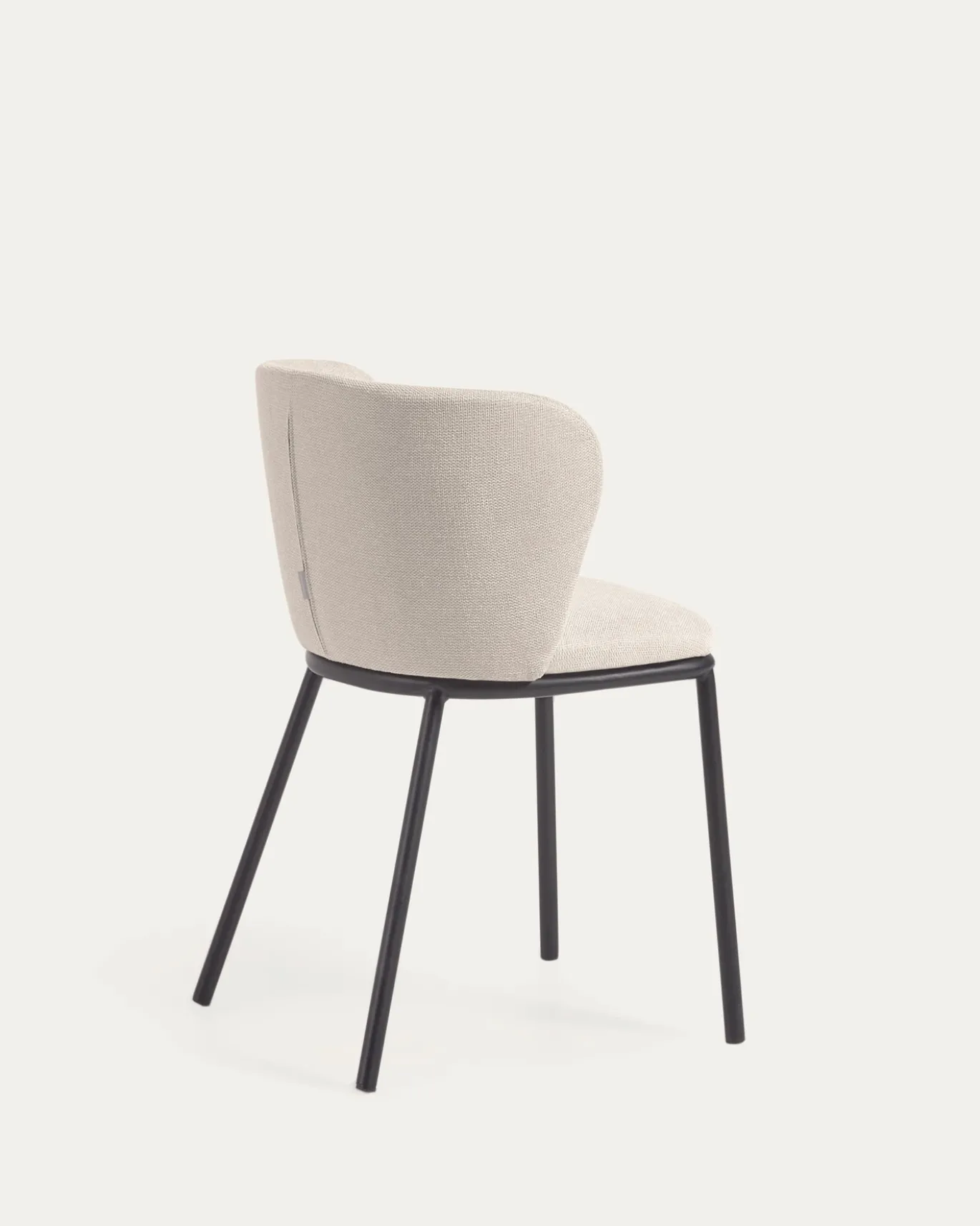 Kave Home Stoel Ciselia Beige Chenille