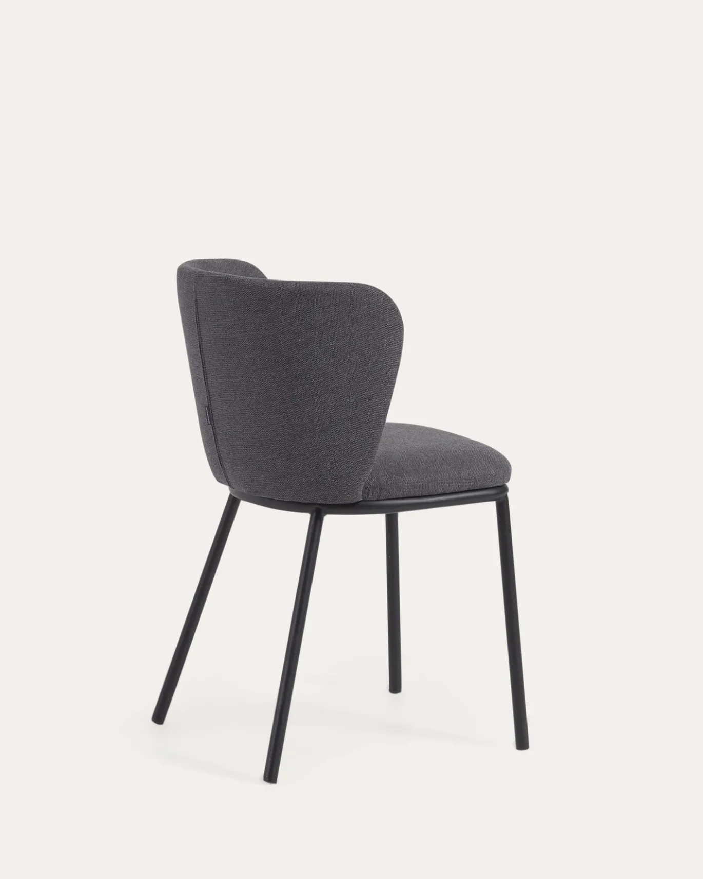 Kave Home Stoel Ciselia Donkergrijs Chenille
