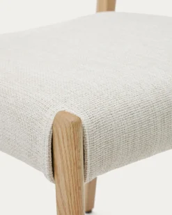 Kave Home Stoel Cudia Massief Eikenhout Naturel Beige