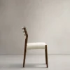 Kave Home Stoel Cudia Massief Eikenhout Walnoot Beige
