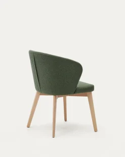 Kave Home Stoel Darice Massief Beukenhout Naturel Groen