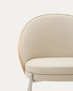Kave Home Stoel Eamy Beige Kunstleer Essenfineer
