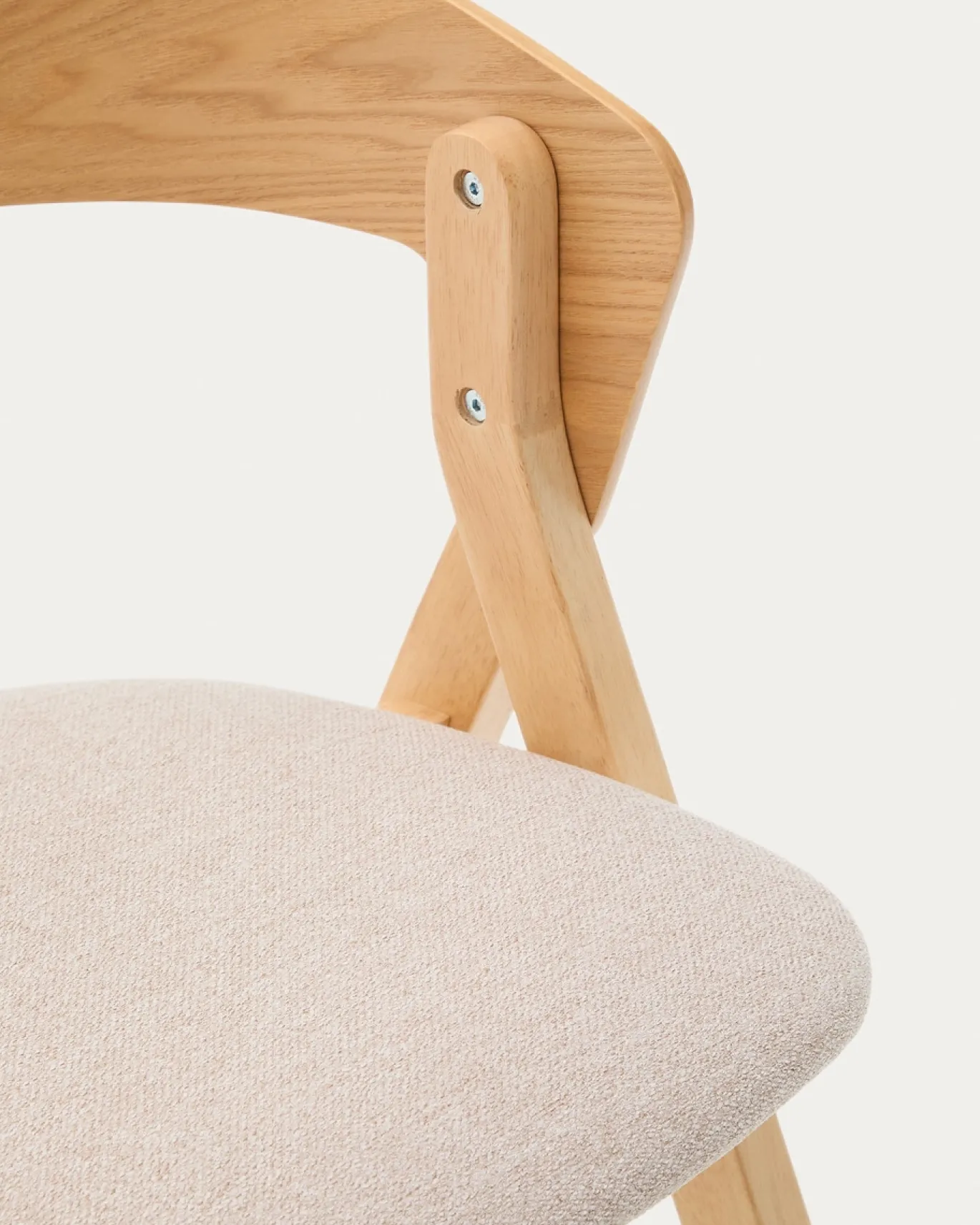 Kave Home Stoel Godia Essenhoutfineer Naturel