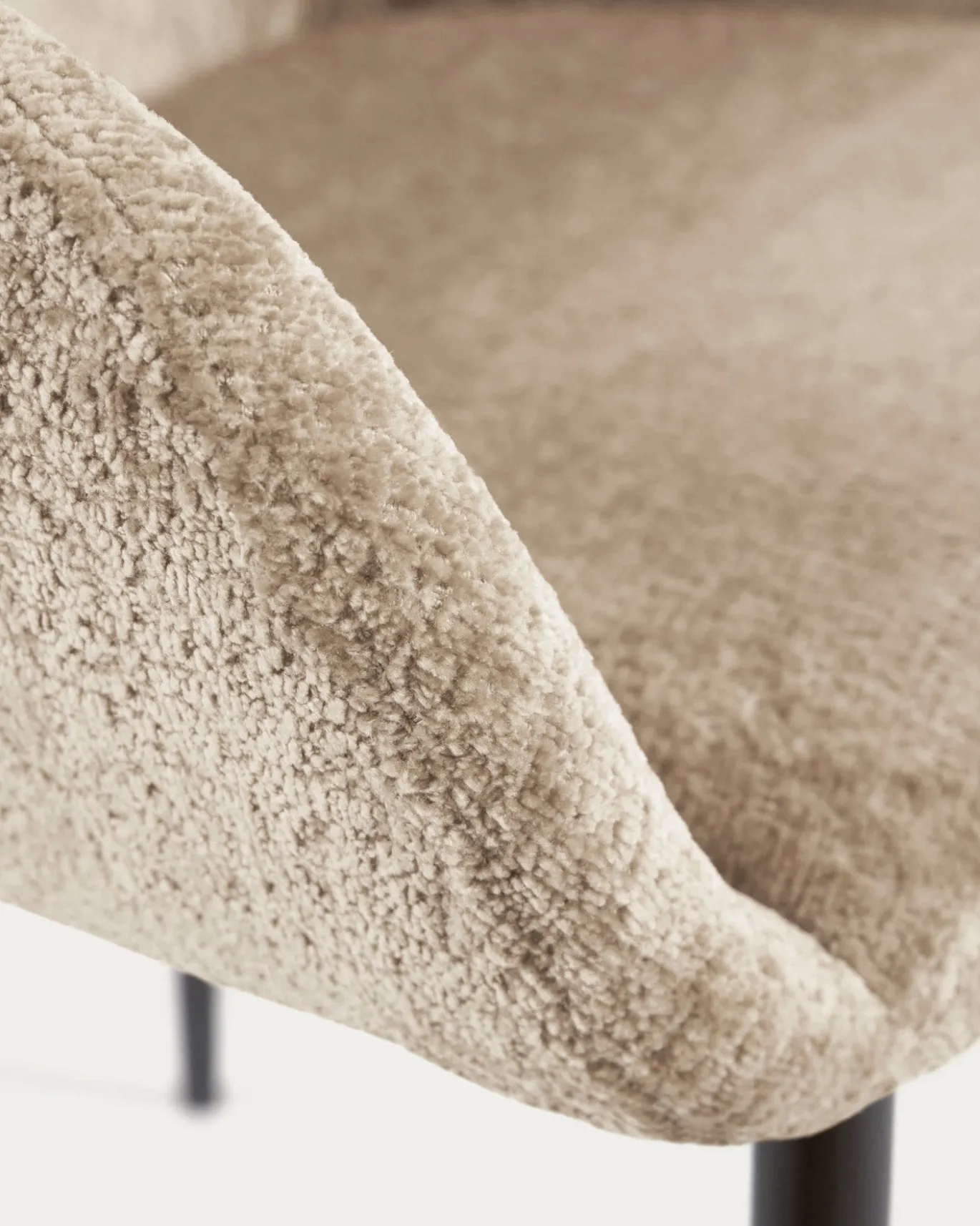 Kave Home Stoel Konna Beige Chenille