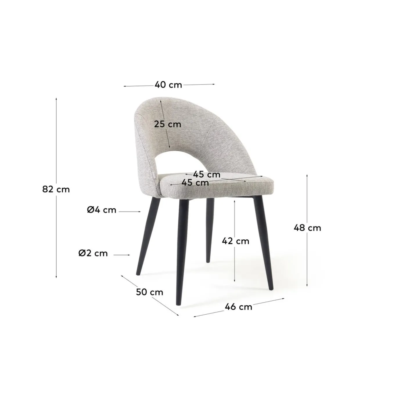 Kave Home Stoel Mael Beige
