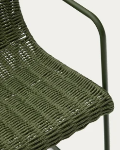 Kave Home Stoel Maurina Groen en Groen Touw