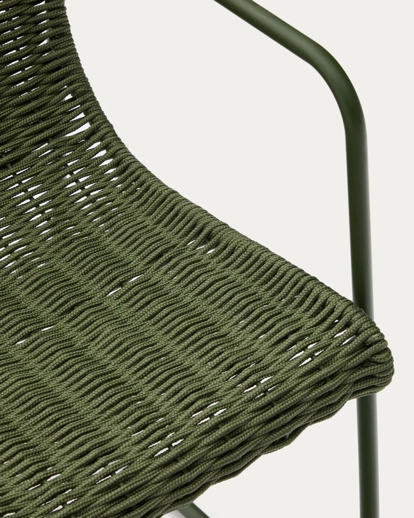 Kave Home Stoel Maurina Groen en Groen Touw