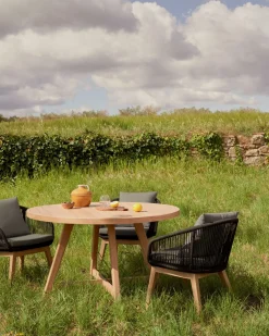 Kave Home Stoel Portalo Zwart Touw