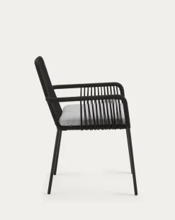 Kave Home Stoel Samanta Zwart Touw