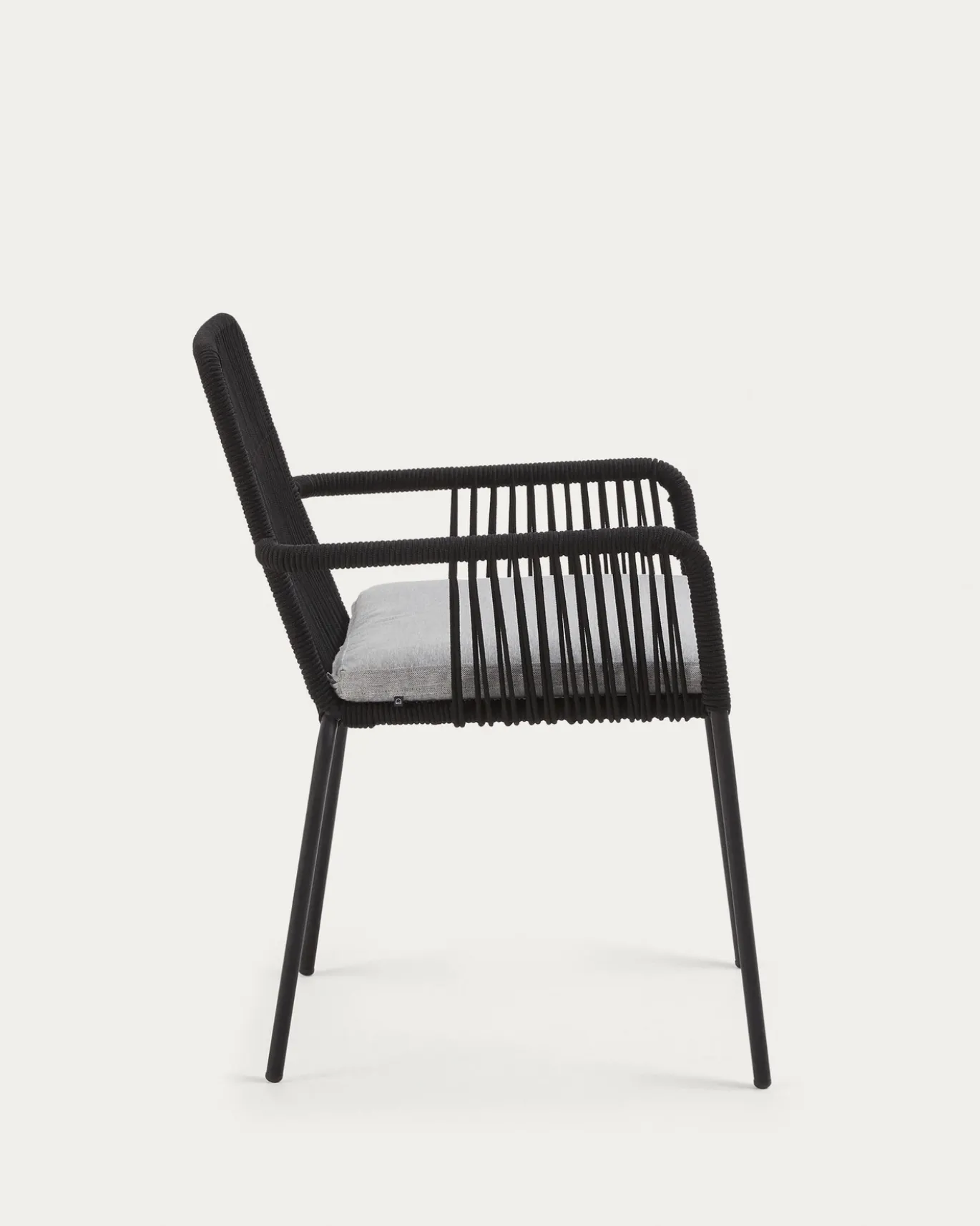 Kave Home Stoel Samanta Zwart Touw