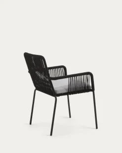 Kave Home Stoel Samanta Zwart Touw