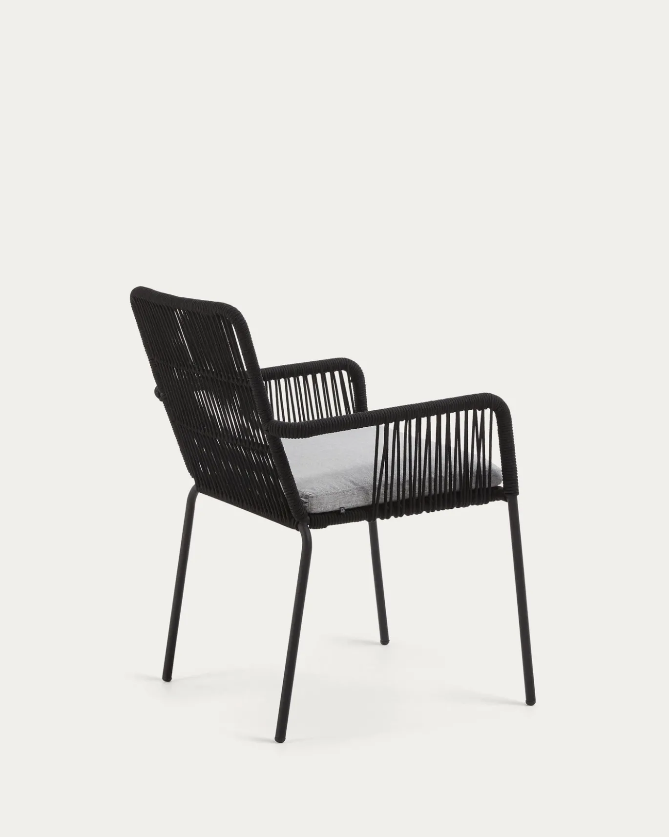 Kave Home Stoel Samanta Zwart Touw