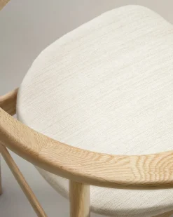 Kave Home Stoel Timons Massief Eikenhout Naturel