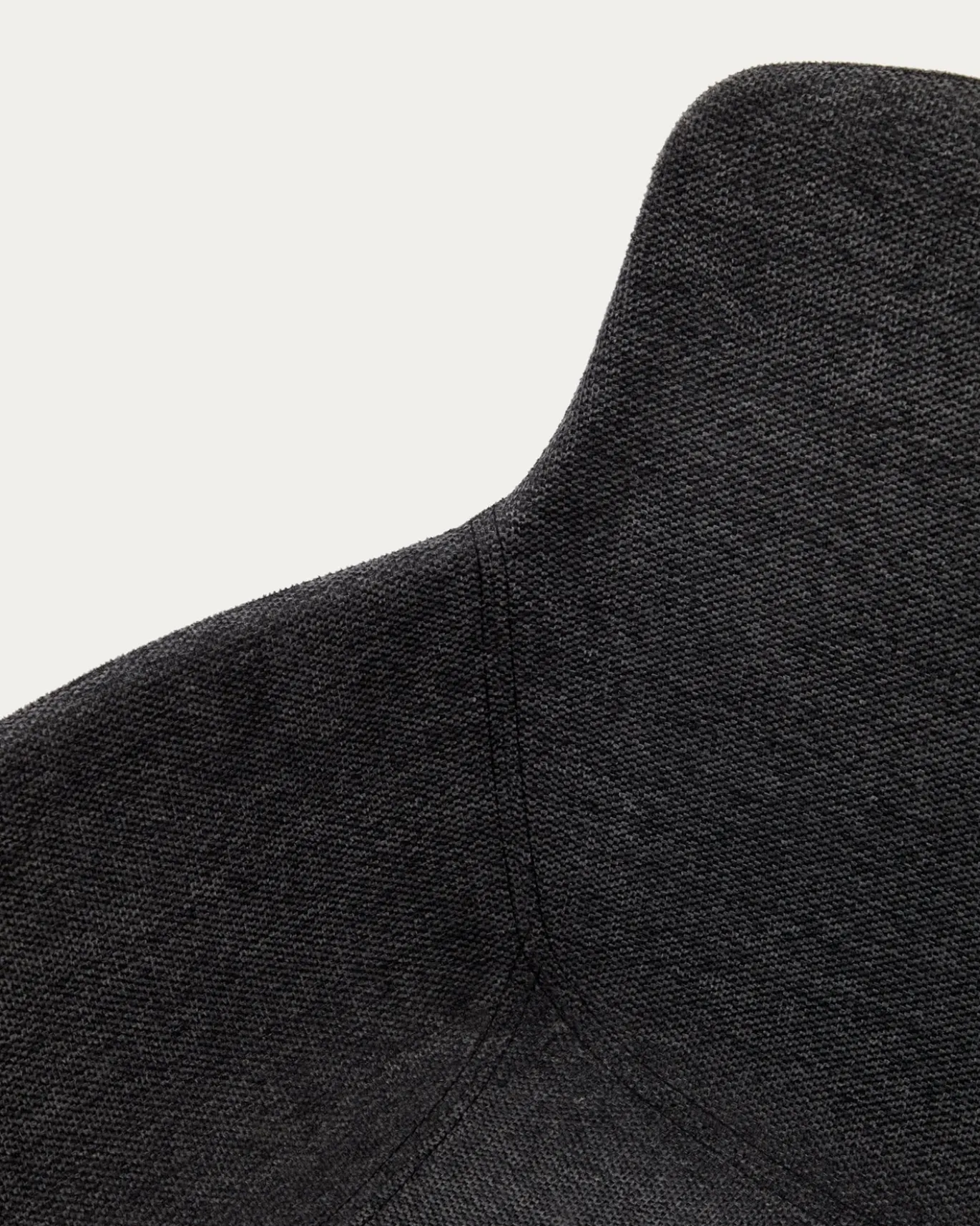 Kave Home Stoel Tissiana Draaibaar Donkergrijs Chenille