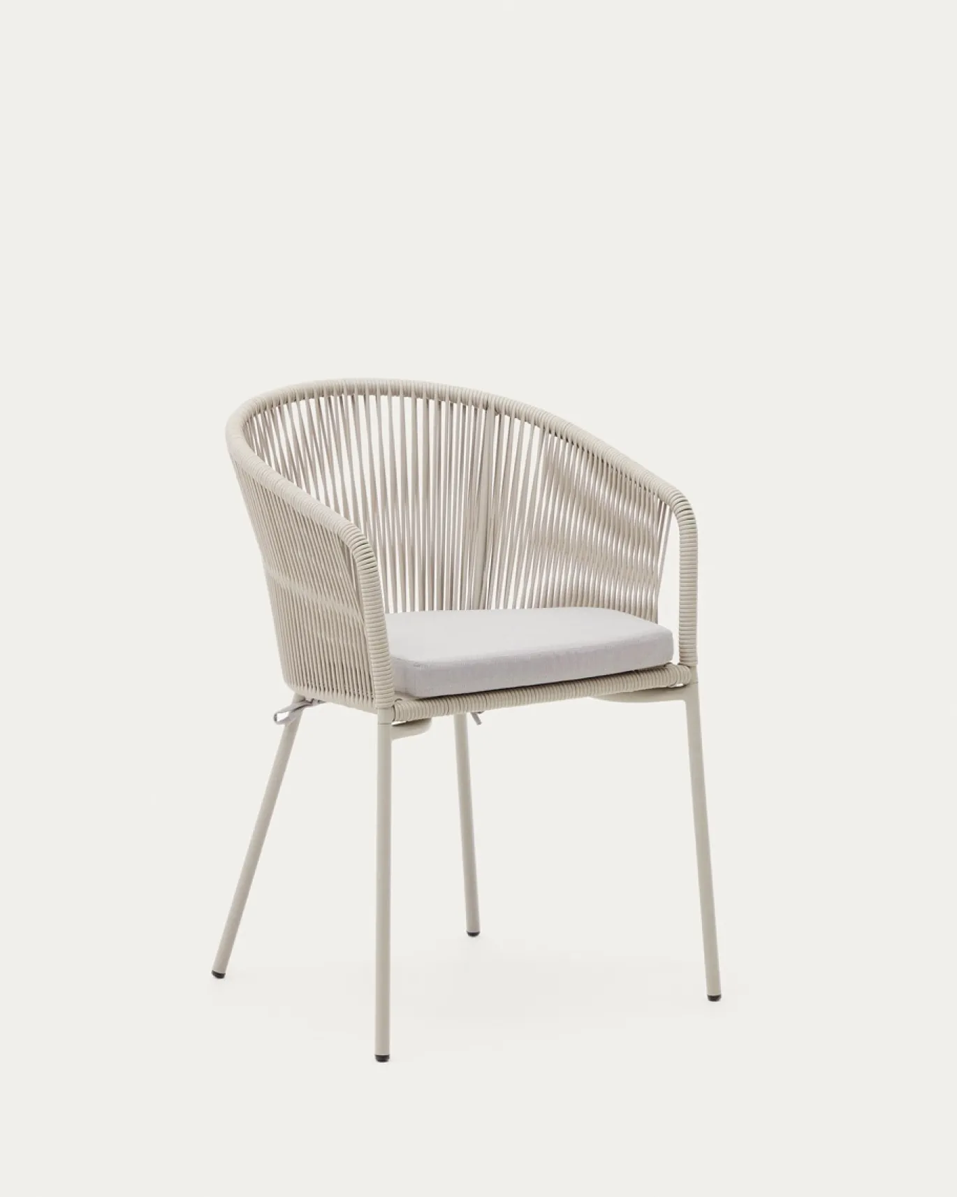 Kave Home Stoel Yanet Synthetisch Touw Ecru