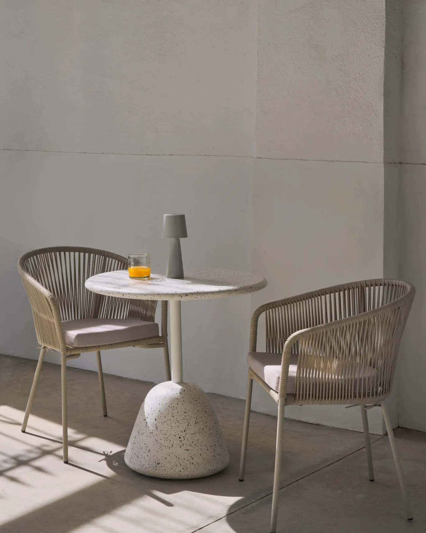 Kave Home Stoel Yanet Synthetisch Touw Ecru