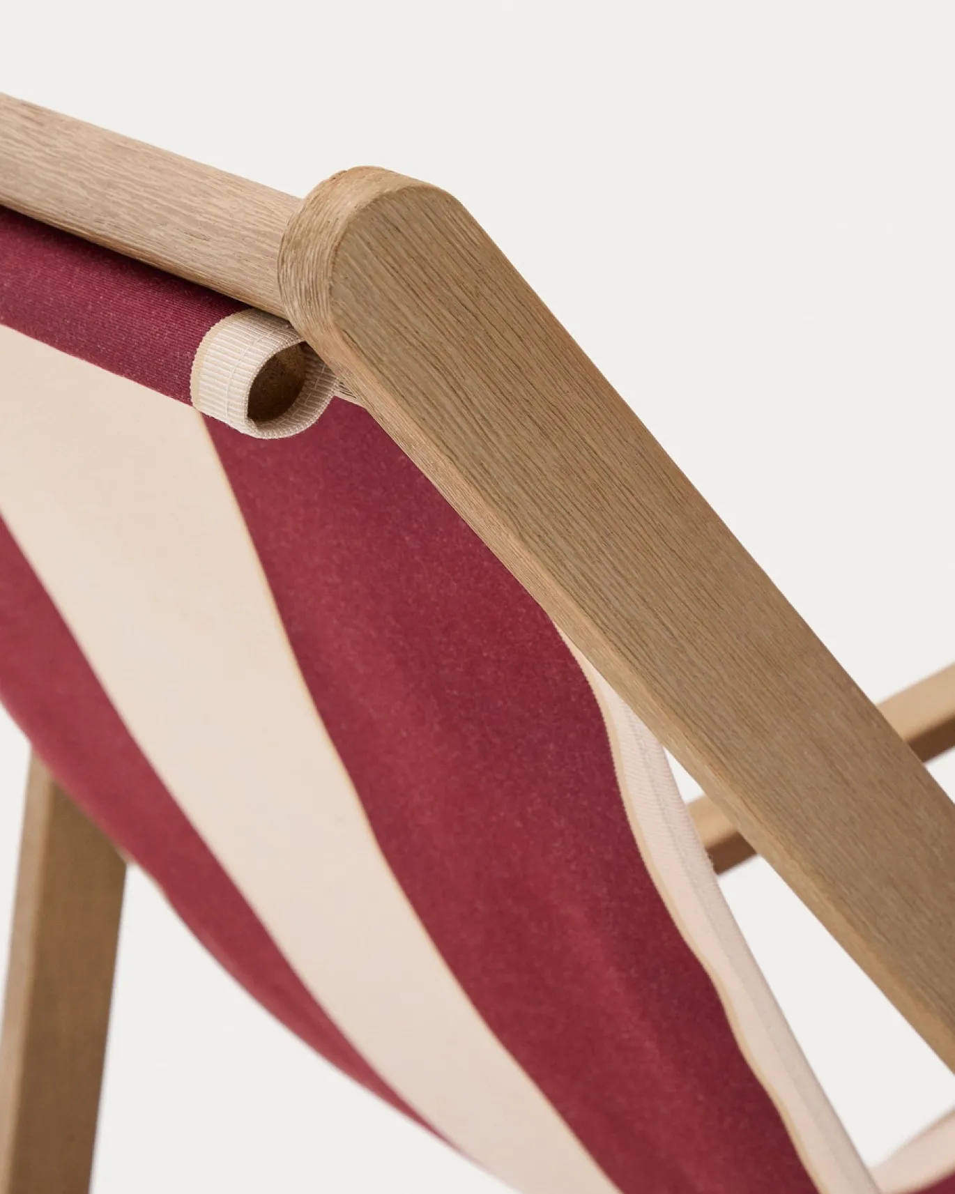 Kave Home Strandstoel Vilara Rood/Beige