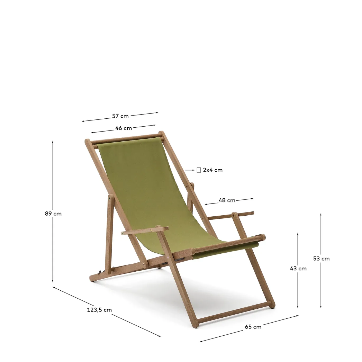 Kave Home Strandstoel Vilara Groen
