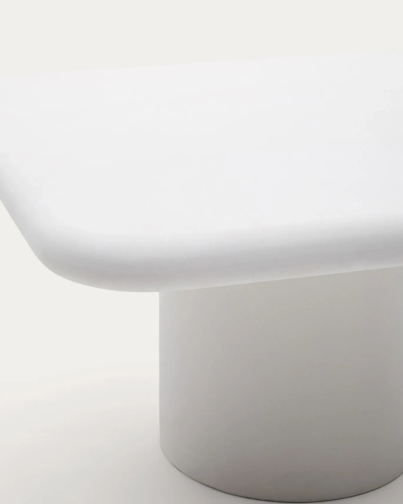 Kave Home Tafel Addaia Witte Cement 135x135cm