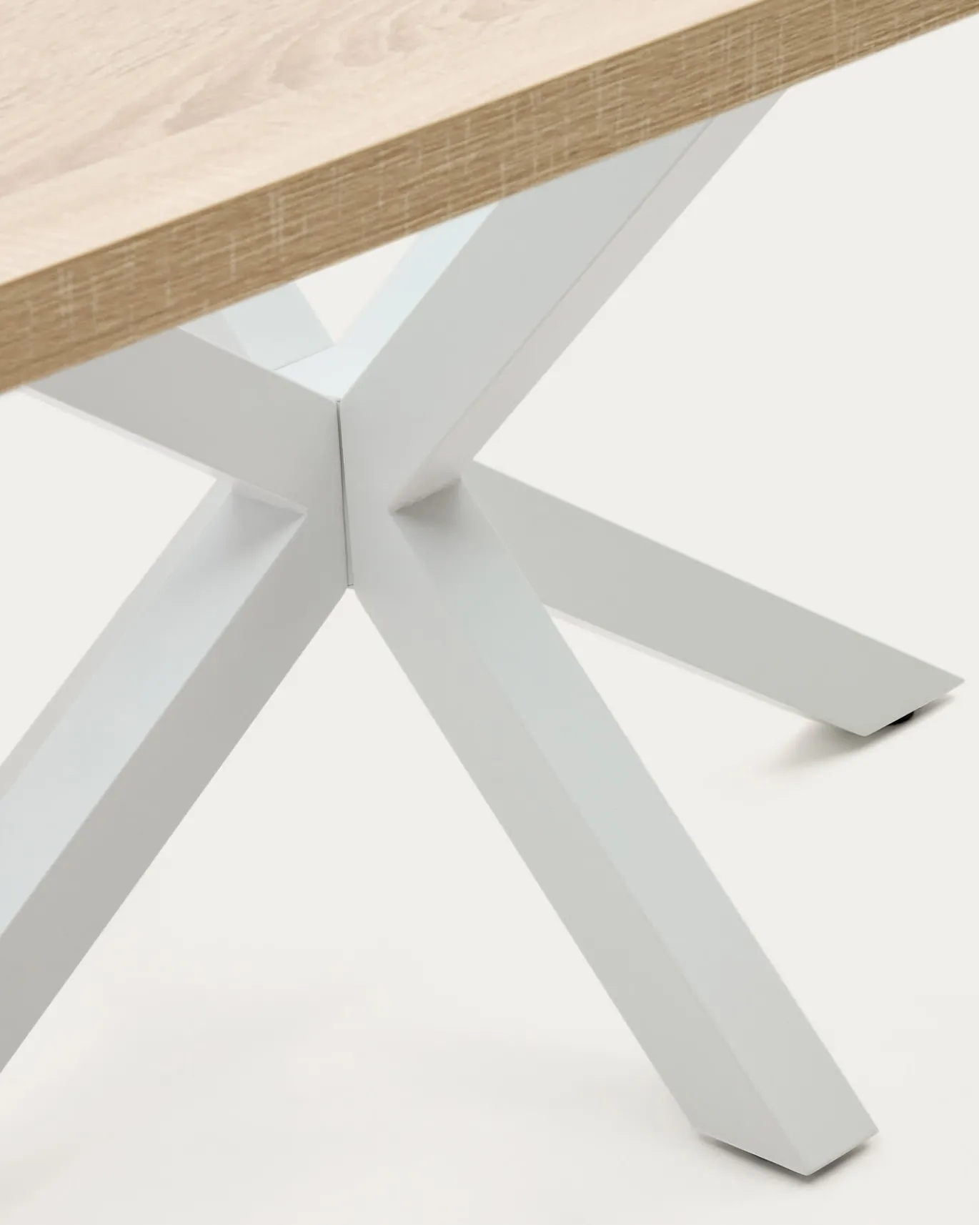 Kave Home Tafel Argo Naturel Melamine Wit 200x100cm