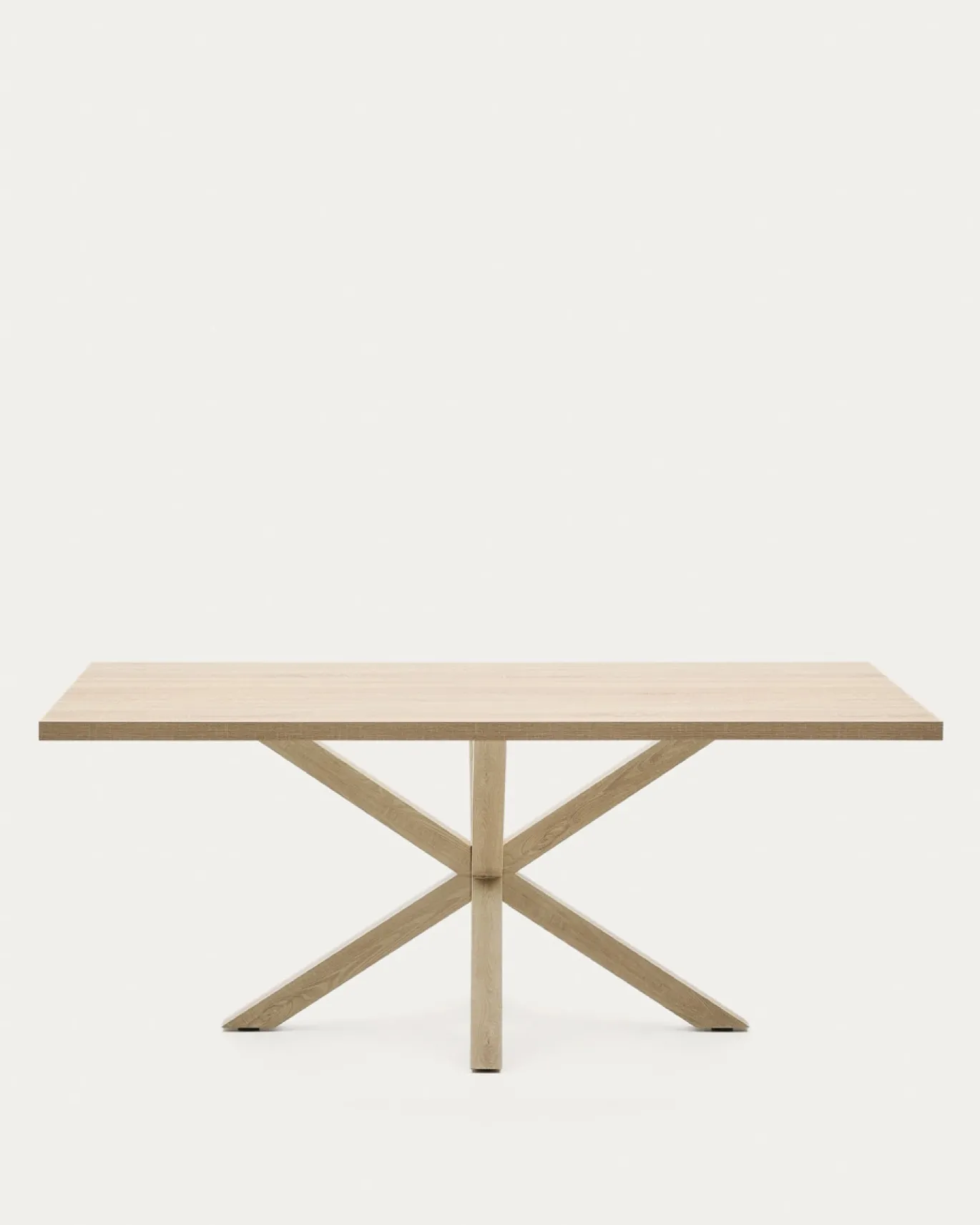 Kave Home Tafel Argo Naturel Melamine Houteffect 200x100cm