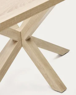 Kave Home Tafel Argo Naturel Melamine Houteffect 200x100cm