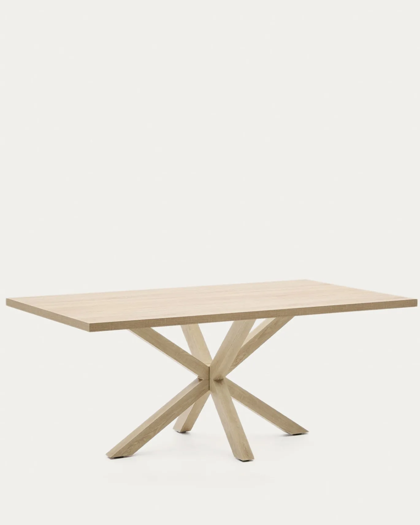 Kave Home Tafel Argo Naturel Melamine Houteffect 200x100cm