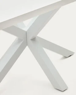 Kave Home Tafel Argo Wit Melamine Wit 200x100cm