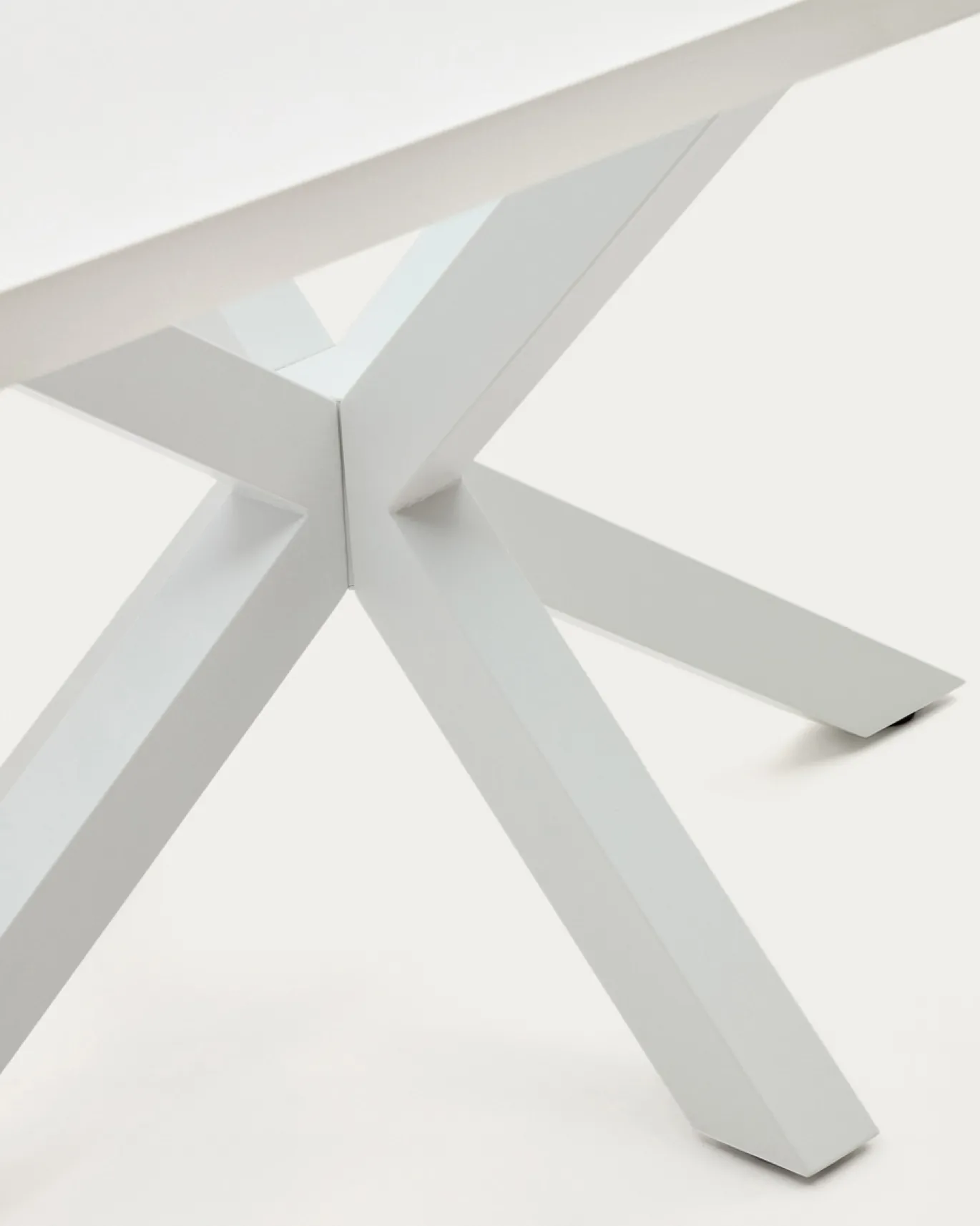 Kave Home Tafel Argo Wit Melamine Wit 200x100cm