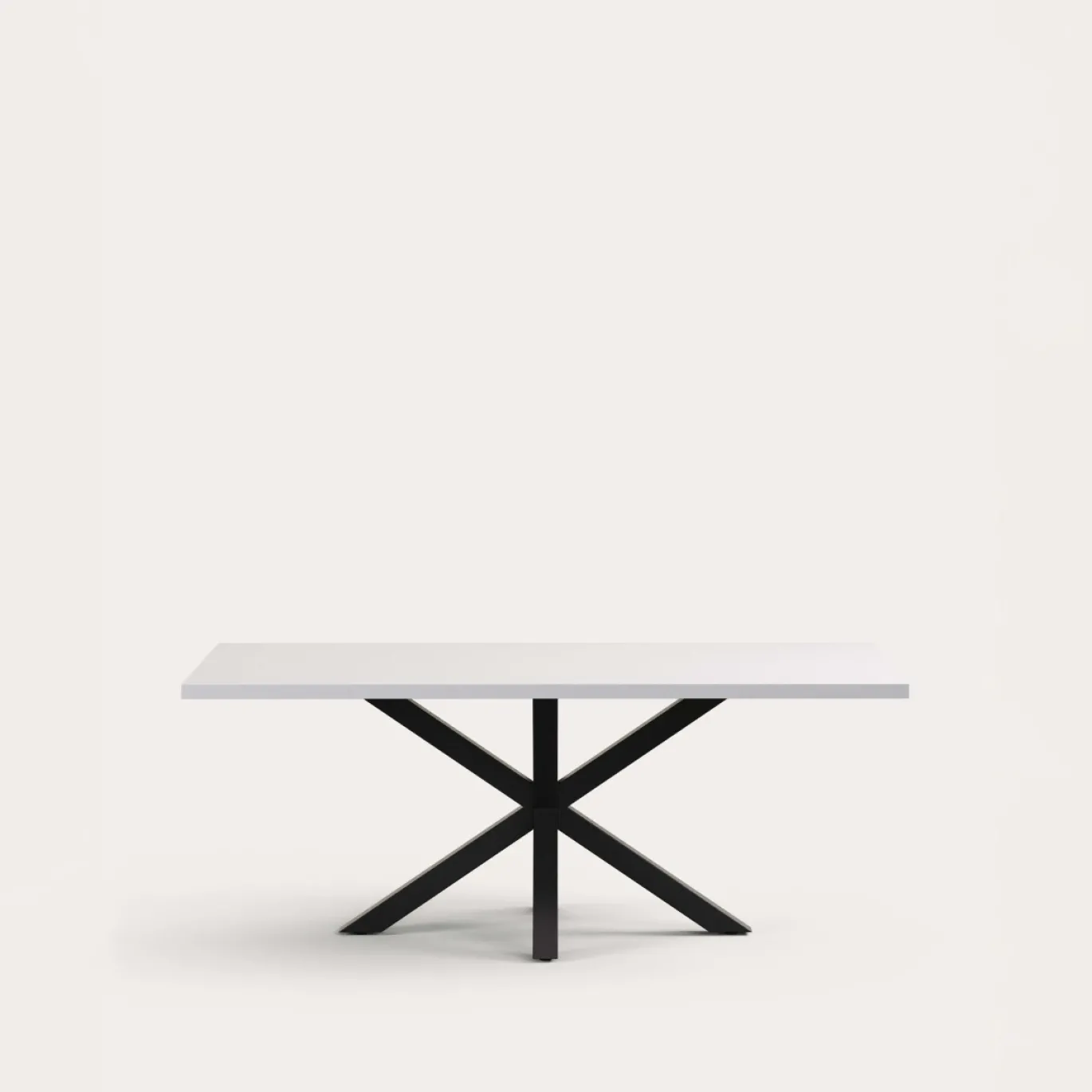 Kave Home Tafel Argo Wit Melamine 200x100cm
