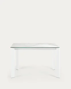 Kave Home Tafel Axis 120 (180)cm Wit Benen
