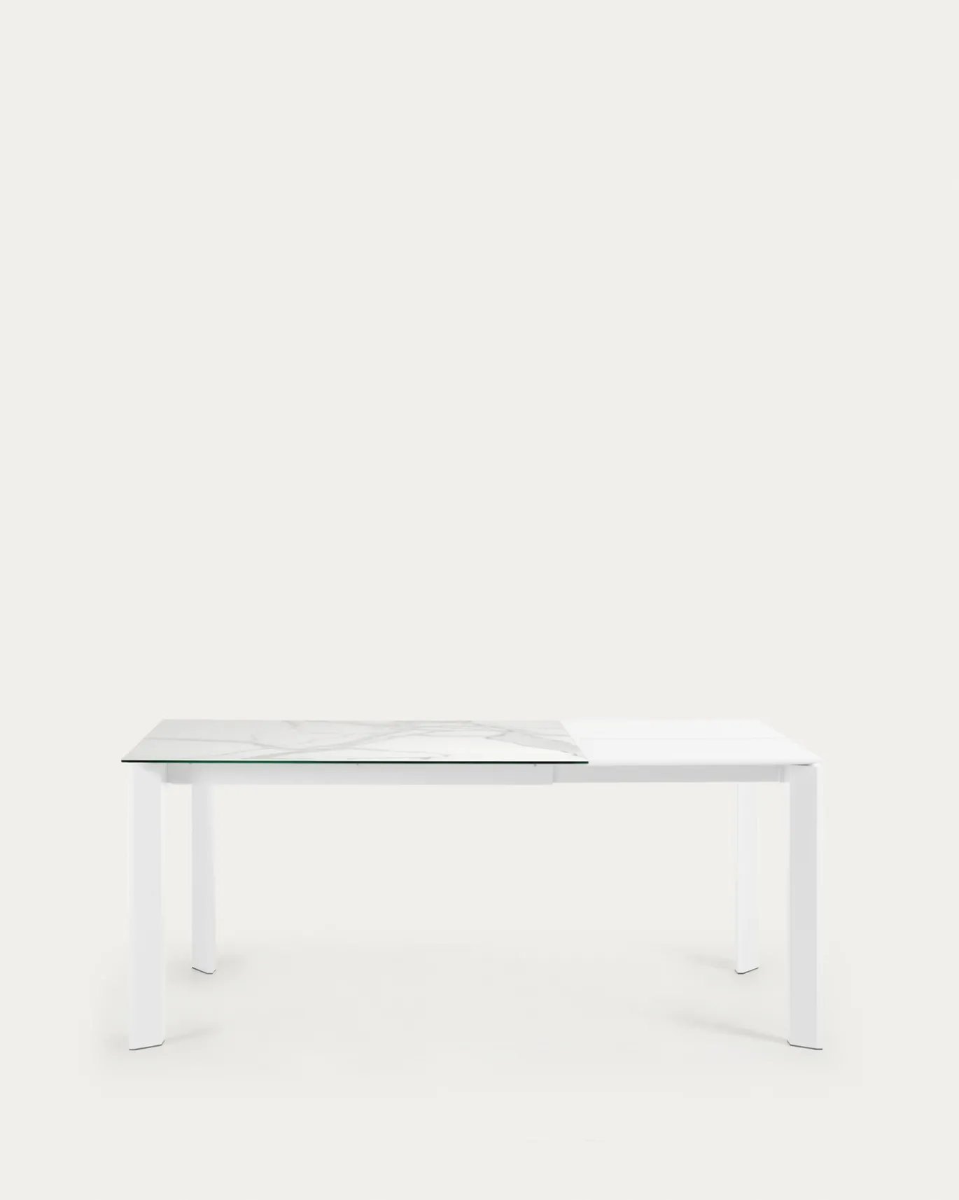 Kave Home Tafel Axis 120 (180)cm Wit Benen