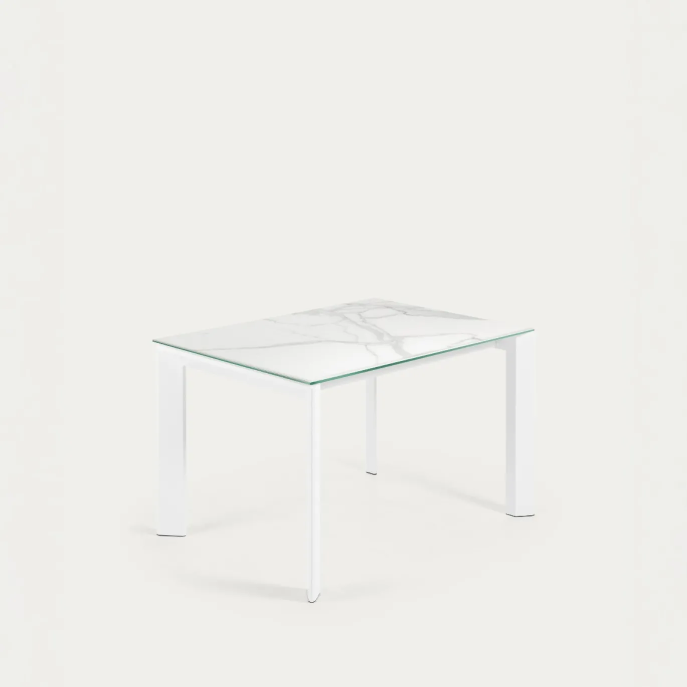 Kave Home Tafel Axis 120 (180)cm Wit Benen