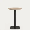 Kave Home Tafel Dina Rond Naturel Melamine Ø60x96cm