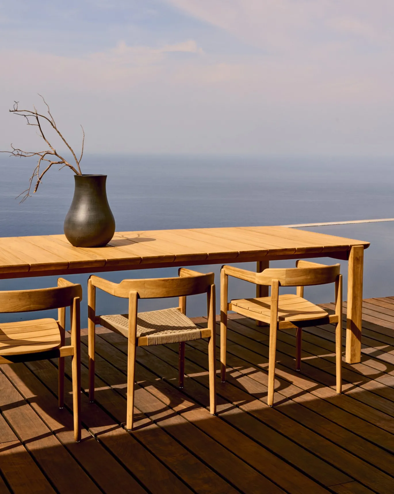 Kave Home Tafel Icaro Massief Teakhout 280x112cm