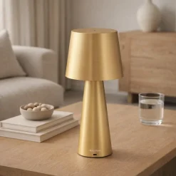 Kave Home Tafellamp Arenys Metaal Goud