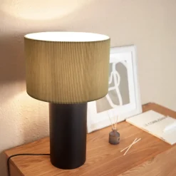 Kave Home Tafellamp Domicina Grijs/Zwart