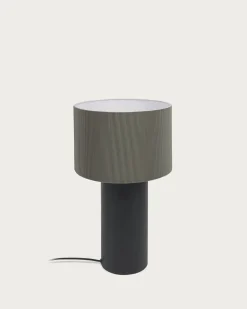 Kave Home Tafellamp Domicina Grijs/Zwart